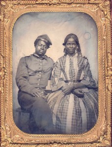Unknown Photographer, Soldier and Companion, 1861-65, tintype. 